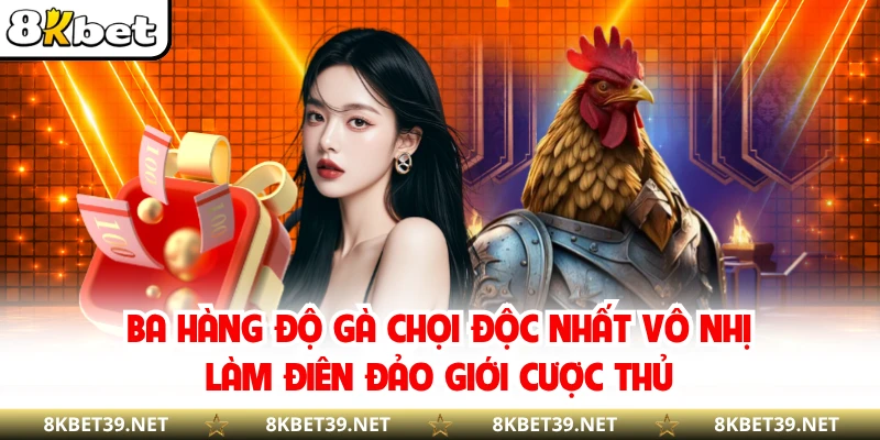 Ba hàng độ gà chọi độc nhất vô nhị làm điên đảo giới cược thủ